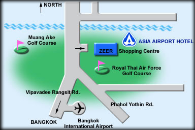 Map of Asia Airpot hotel location