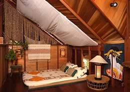 Japanese futons are used for sleeping in Master wing D
