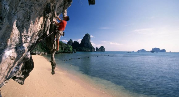 Tonsai Beach- climbing- Tonsai, Thailand