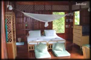The interior of the Goldschmid house, Railay Beach club