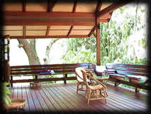 Large balcony for outdoor living