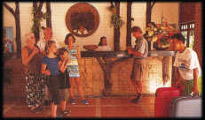 The hotel reception