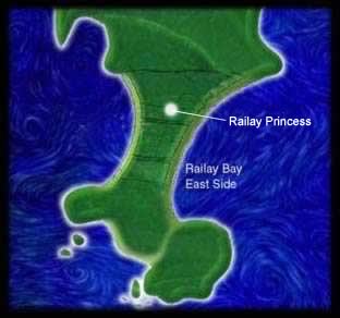 Map of railay princess hotel