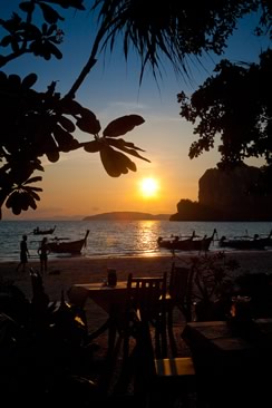 Sunset on Railay Beach