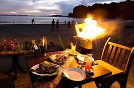 Eating on Railay Beach