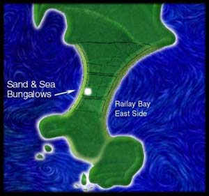 Map of Sand Sea Bungalows