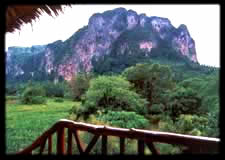 The view of Ao Nang cliffs
