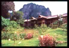 accommodation and mountain views