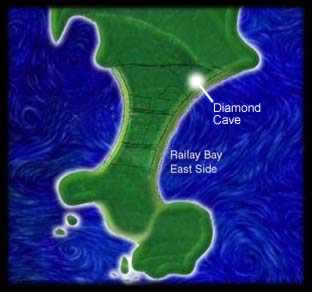 Map of Railay Showing Diamond Cave