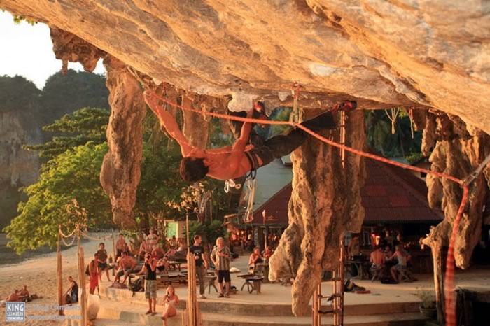 Rock Climbing at Railay Beach Krabi