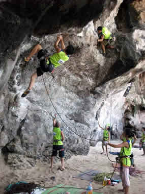 day 1 railay climbing competition