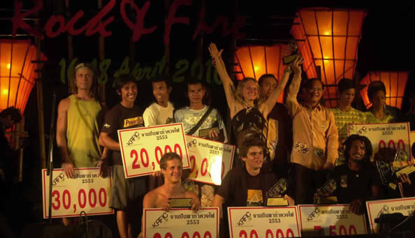 prize giving 2010 krabi rock and fire competition