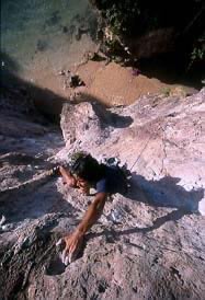 Climbing Railay Beach- Nights- The secret jug at the anchor- feels so good....