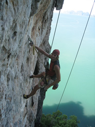 7a+ the watch tower, climbing Koh Yao Noi, Thailand