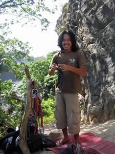 Rit- Climbing guide railay beach thailand