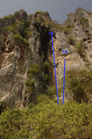 Climbing topo- top view wall loaliang