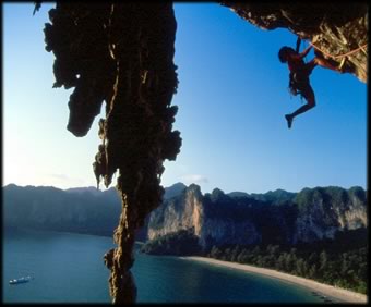 Arriving at Railay beach