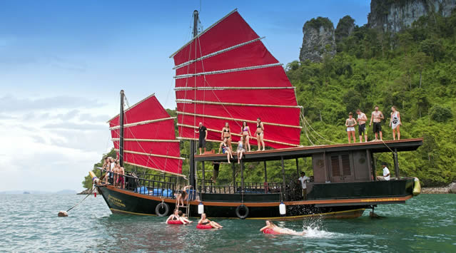 Krabi sunset sail cruise